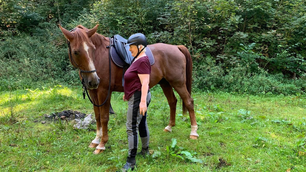 Xenia Svobodová a kůň Despin